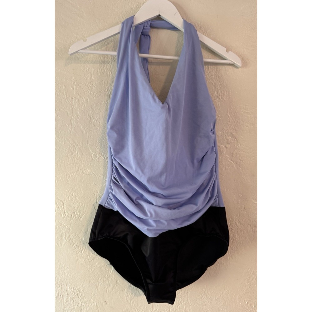 Miraclesuit One Piece Ruched Tummy Control Bathing Suit 16DD